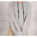 Kurze Design Hoodies mit Volltonfarbe